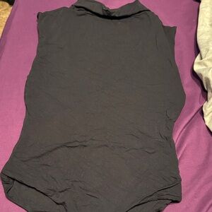 Elegant Black Sleeveless  bodysuit